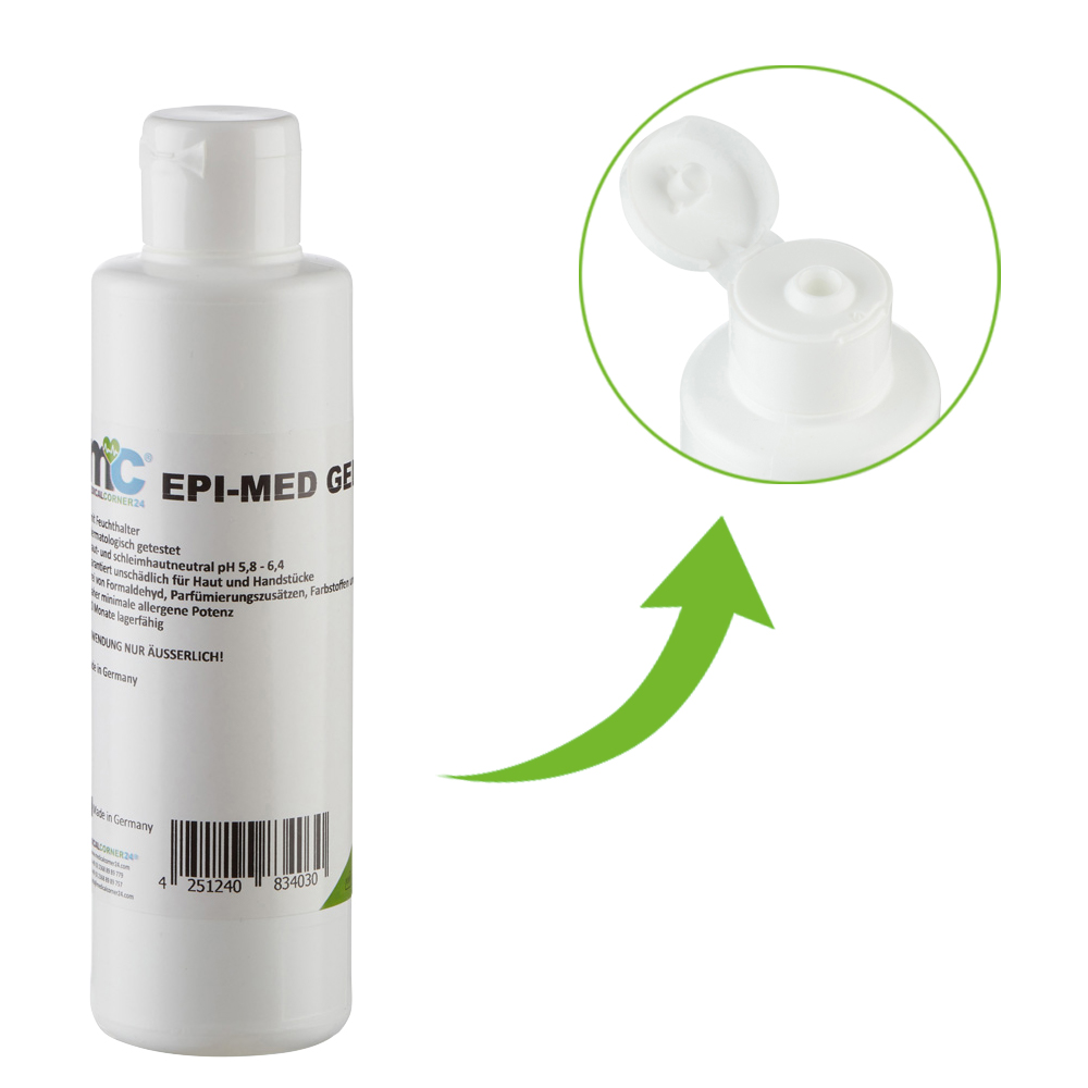 MC24 IPL Gel Epimed, IPL Kontaktgel für Laser-Haarentfernung, 250 ml