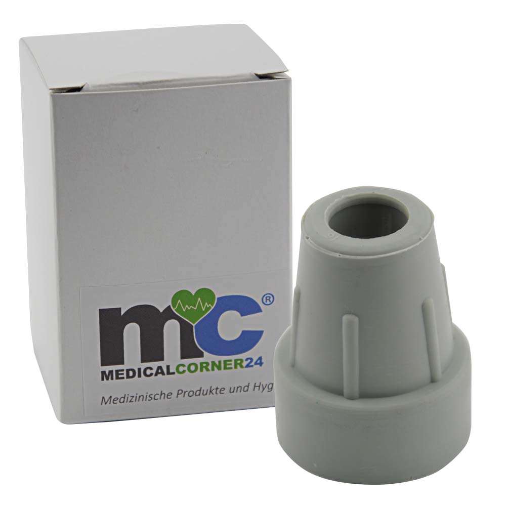MC24® Krückenkapsel, rutsch- und abriebfest, grau, 16 - 22 mm