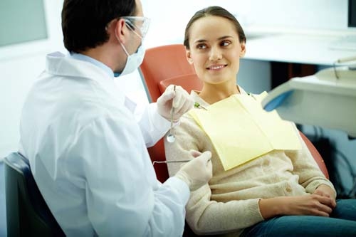 Patientenservietten beim Zahnarzt