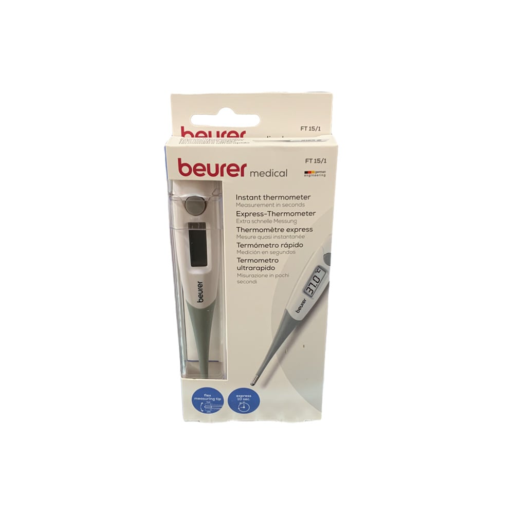 Beurer Fieberthermometer FT 15/1,  Expressthermometer, 10 Sek. Messung