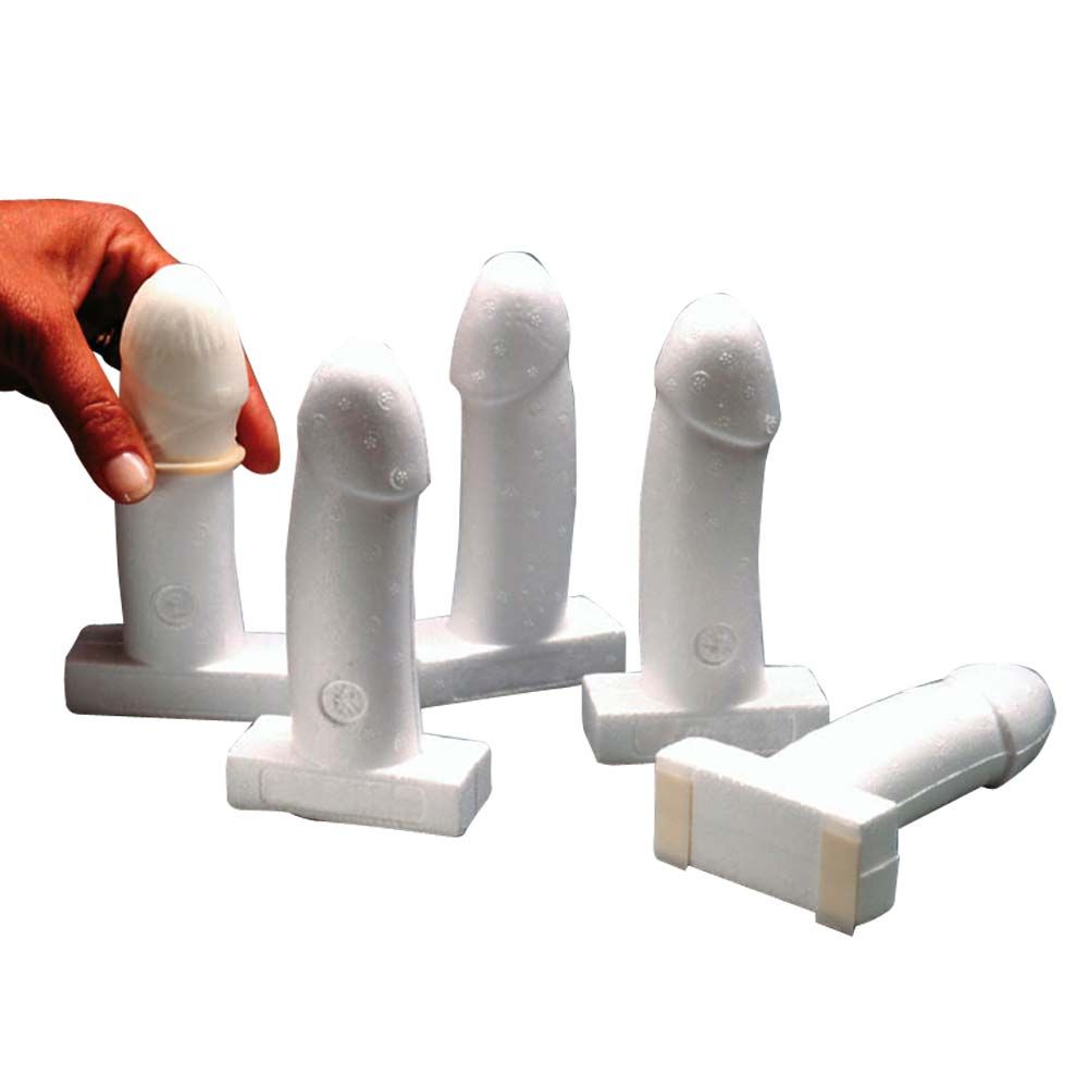 Erler Zimmer Kondomübungsmodelle, Styropor-Penis, 20 Stück