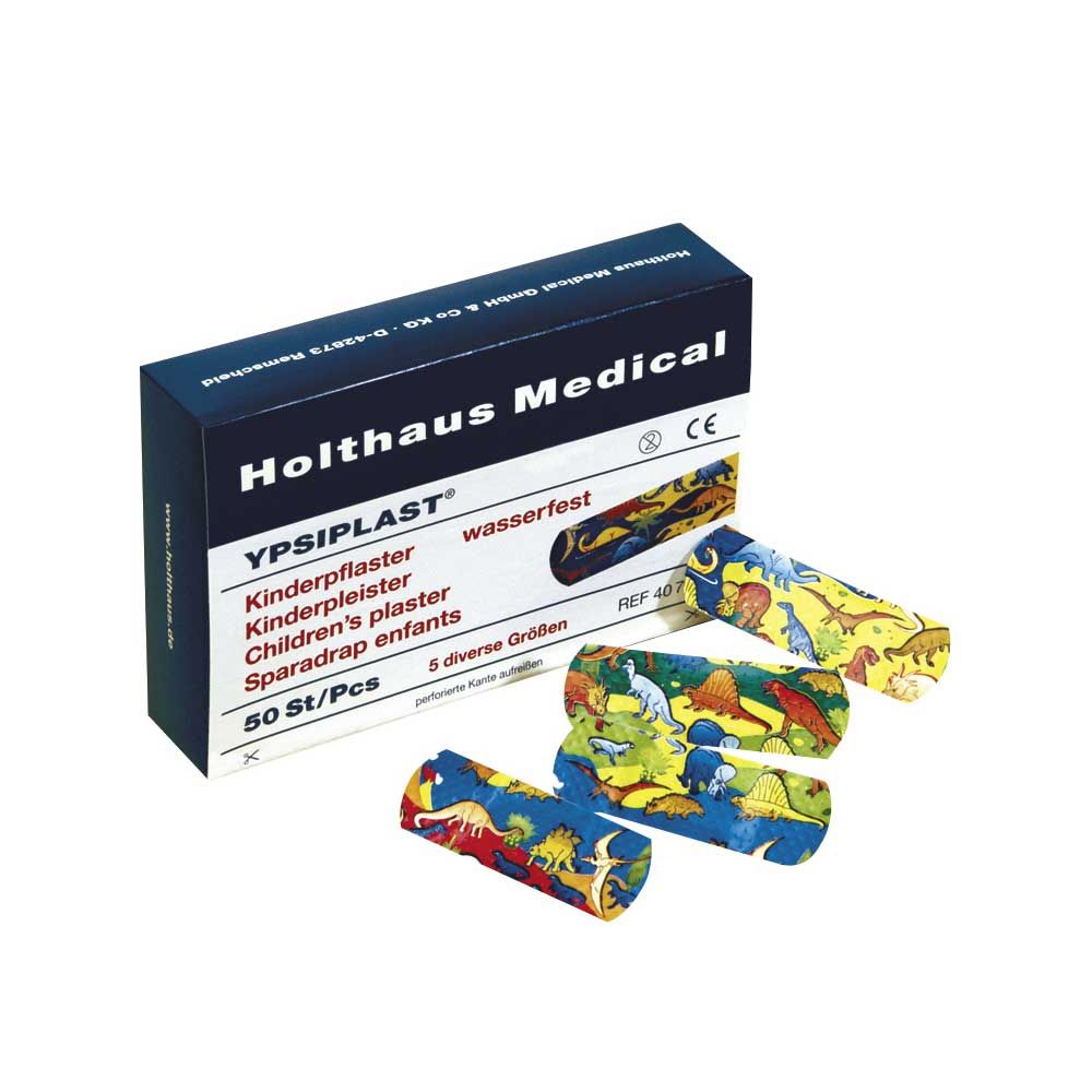 Holthaus Medical YPSIPLAST® Kinderpflaster, Dino, 50-teilig